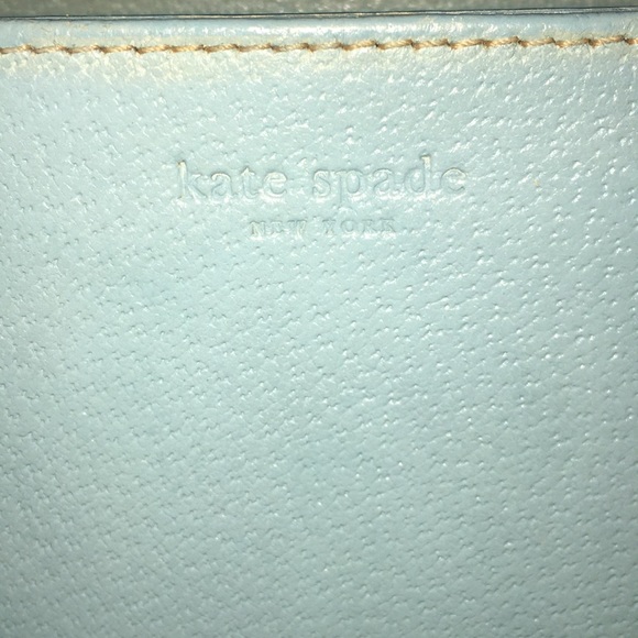 Kate Spade Light Blue Pebble Grain Leather Tote - Picture 5 of 5